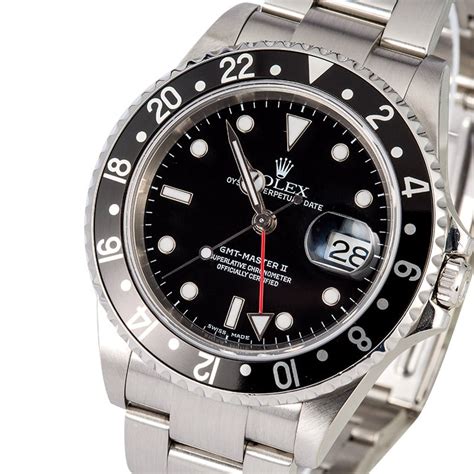 2005 used rolex gmt master ii black steelinox|Rolex gmt ii 16710.